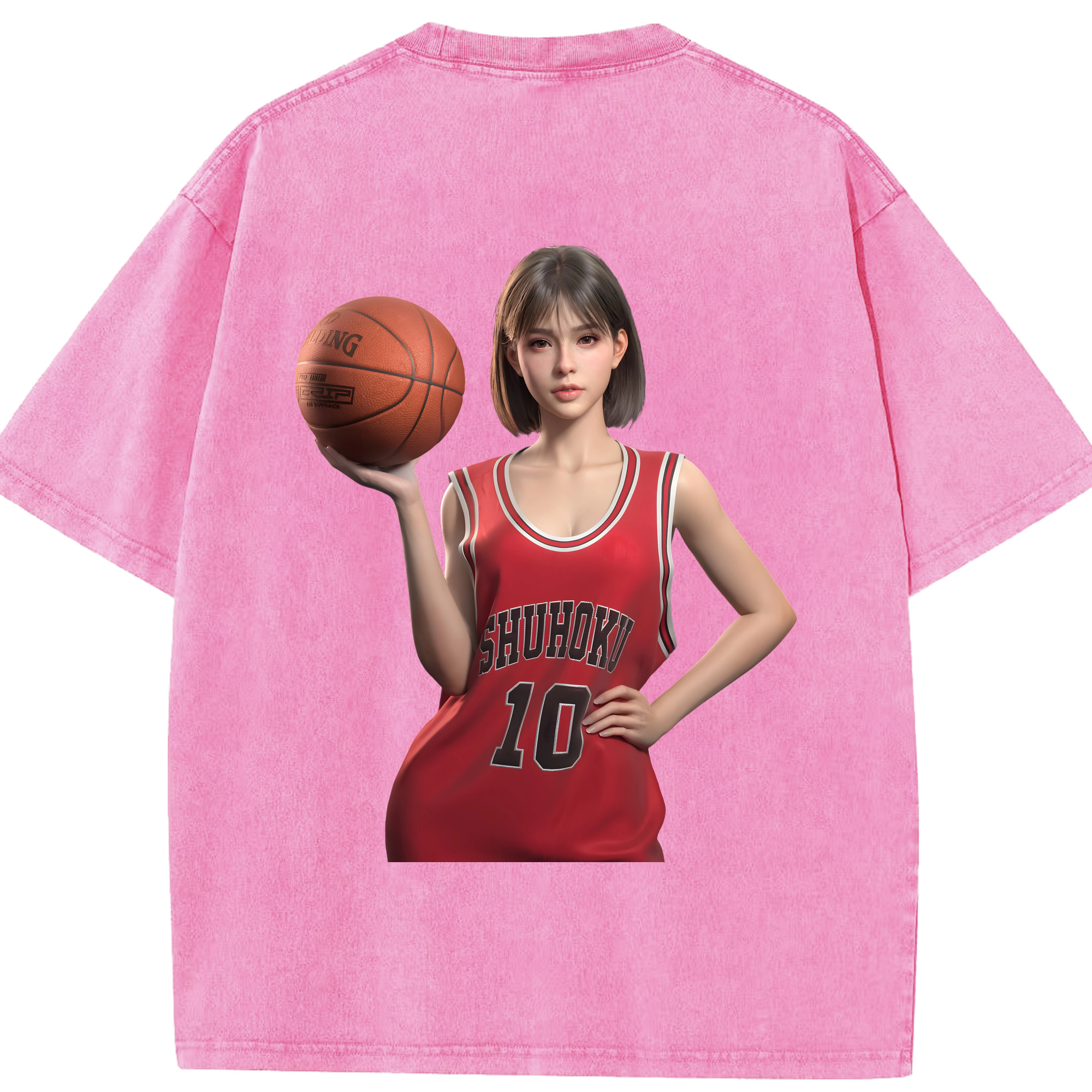 SLAM DUNK／スラムダンク 綿100% ヴィンテージ風 半袖Tシャツ（背面プリント）
